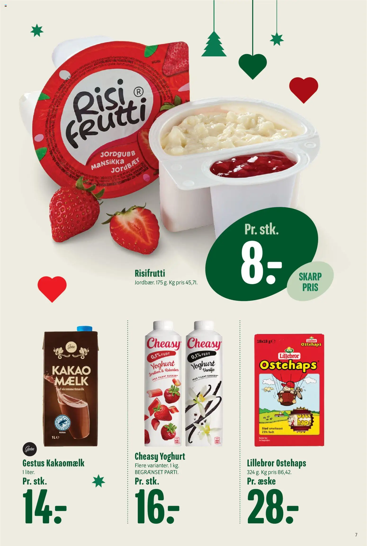 Min Købmand tilbudsavis – gyldig fra 21.11.2025 | Side: 7 | Produkter: Yoghurt, Jordbær, Kakao, Vanilje