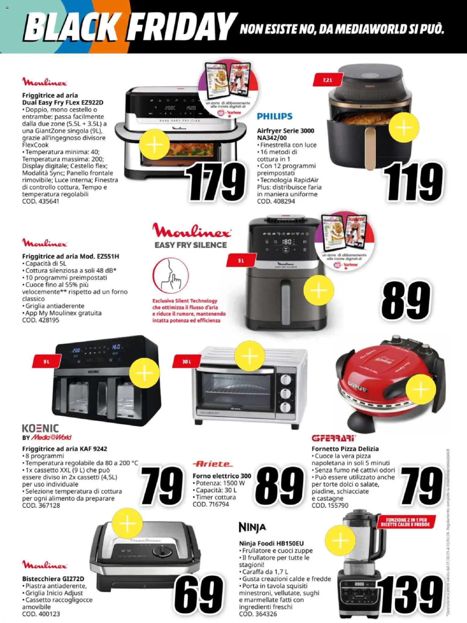 Volantino Media World del 12.11.2025 | Pagina: 32 | Prodotti: Pizza, Fornetto, Bistecchiera, Forno elettrico