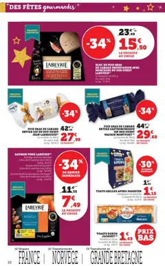U Express - Prévisualisation de U Express catalogue valide à partir de 02.12.2025 | Page: 10 | Produits: Foie Gras de Canard, Saumon fumé, Bloc de foie gras, Saumon