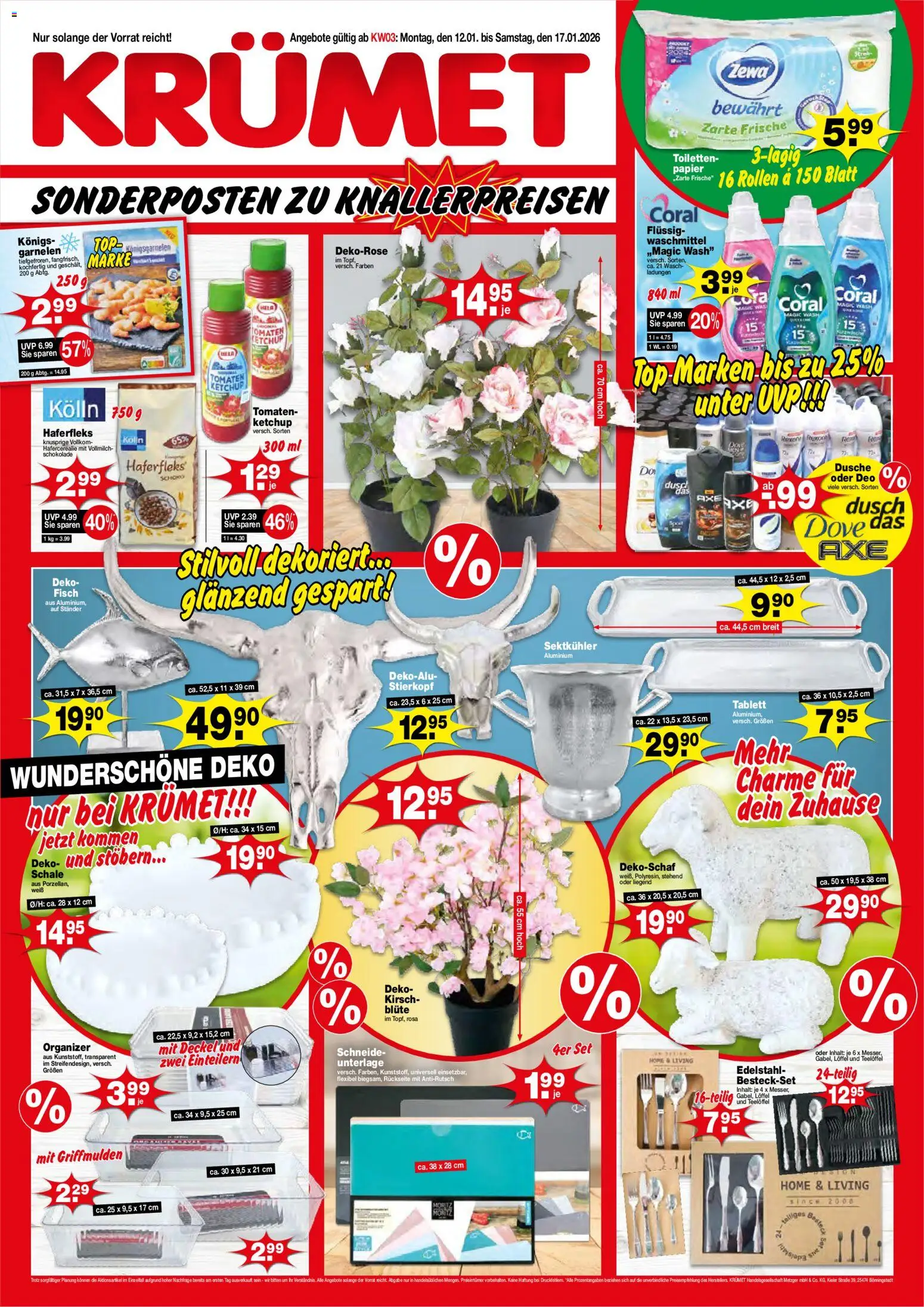 KRÜMET Prospekt – gültig ab 12.01.2026 | Seite: 1 | Produkte: Kolln, Schokolade, Fisch, Waschmittel