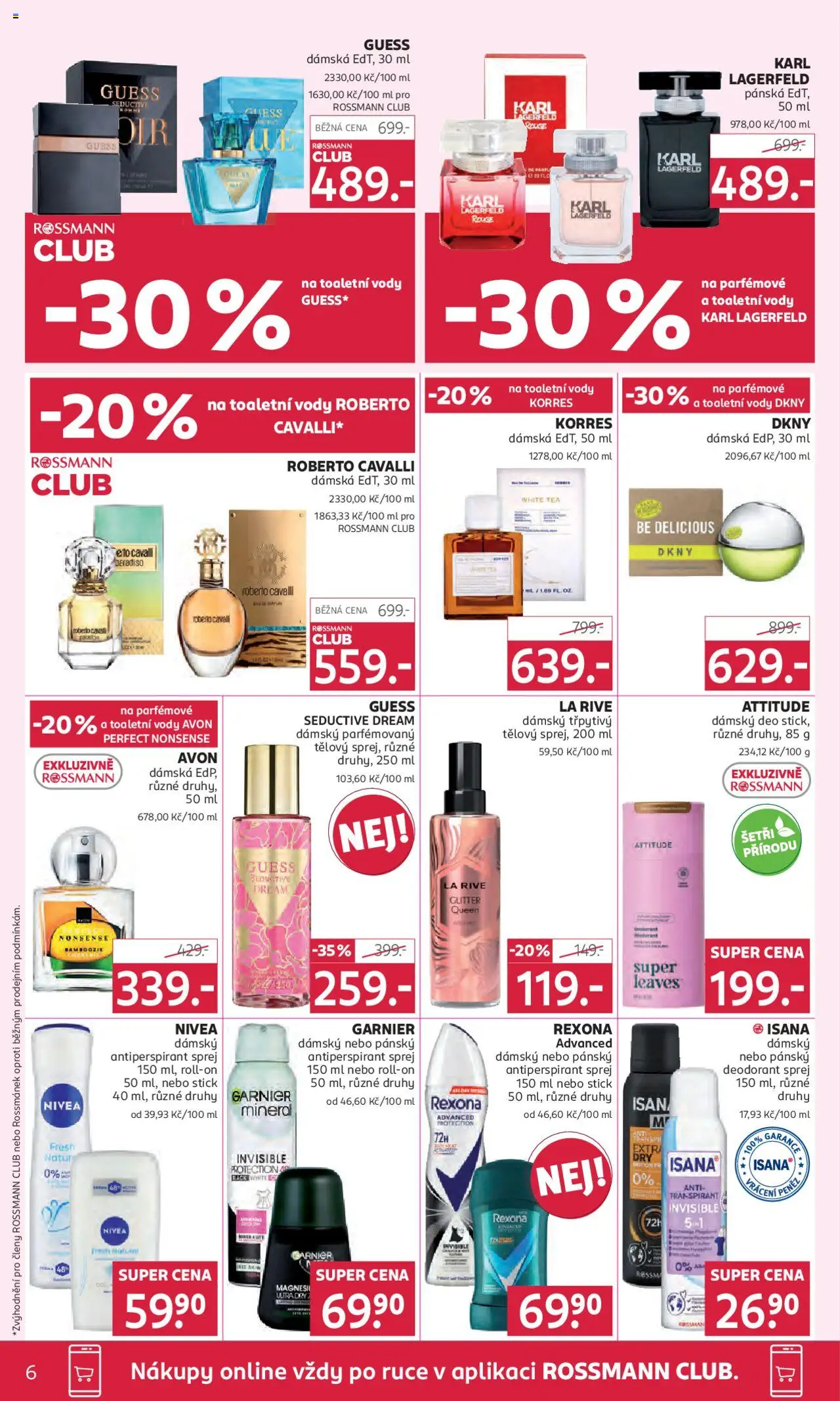 Rossmann leták od 27.08.2025 | Strana: 6 | Produkty: Deodorant, Antiperspirant, Nivea, Body