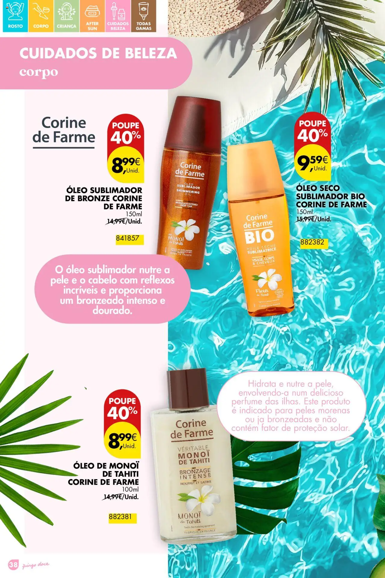 Pingo Doce - Folheto Solares │ válido de 01.04.2025 | Página: 38 | Produtos: Perfume, Óleo