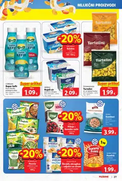 Plodine - Katalog - Pregled kataloga iz trgovine Plodine, vrijedi od 12.11.2025 | Stranica: 27 | Proizvodi: Gamberi, Sir, Pomfrit, Kefir