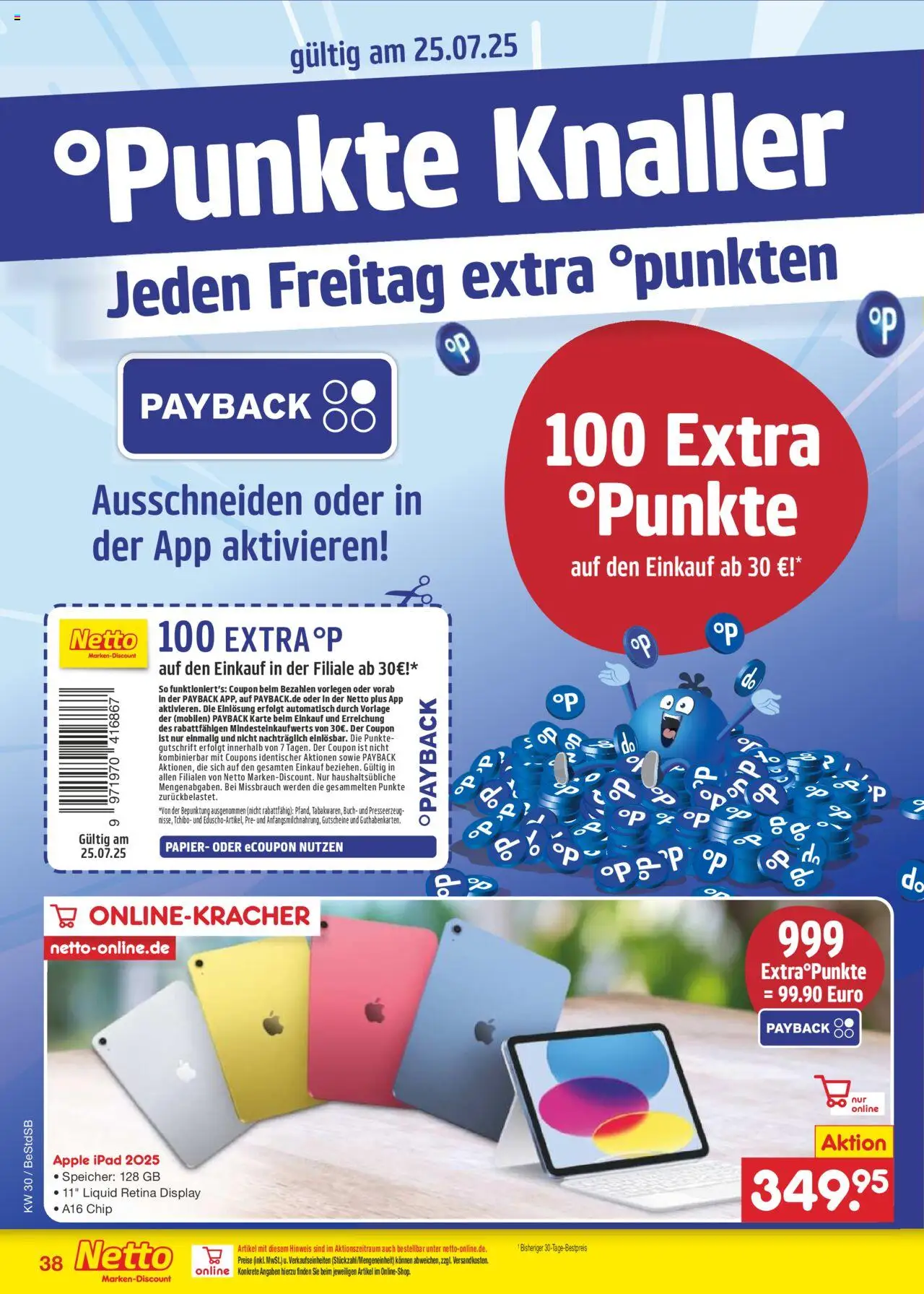 Netto Marken-Discount Prospekt 	 - gültig ab dem 21.07.2025 | Seite: 62 | Produkte: Ipad, Apple