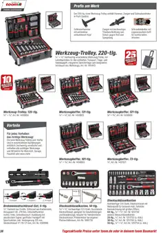 Toom Baumarkt Maschinen & Werkstatt 2026 ab 01.01.2026 gültig | Seite: 38 | Produkte: Adapter, Koffer