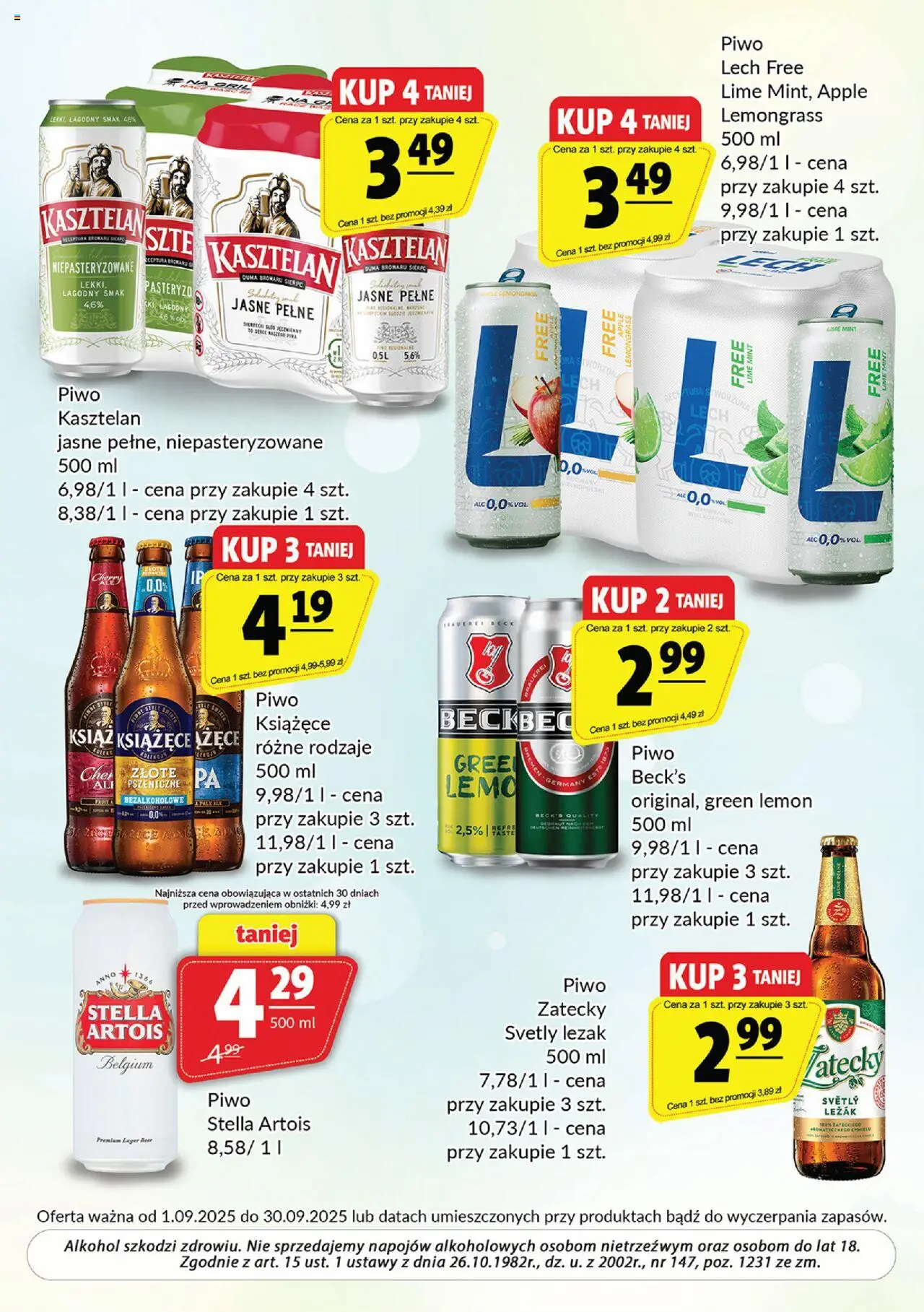 Prim Market Gazetka - Oferta alkoholowa od 01.09.2025 | Strona: 7 | Produkty: Leżak, Piwo, Alkohol