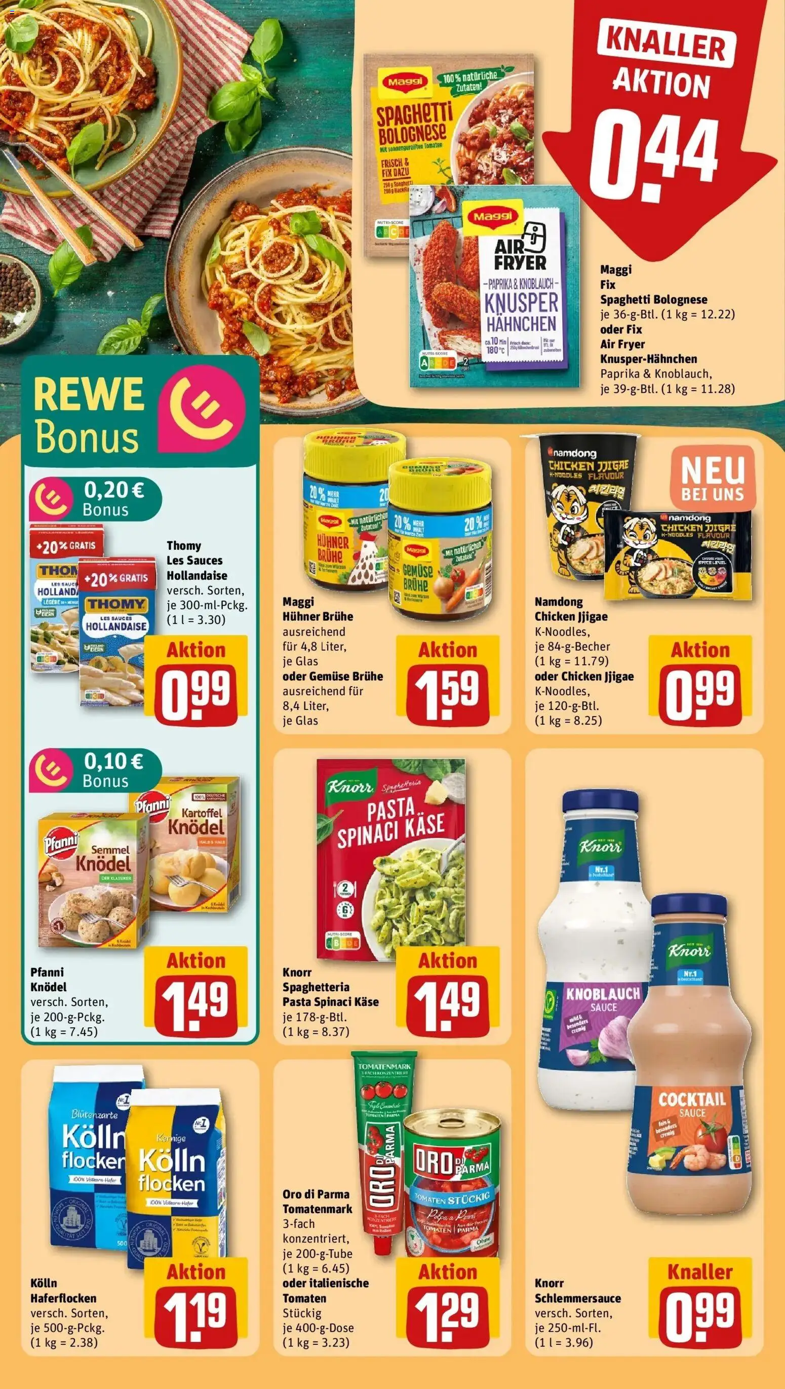Rewe Prospekt Essen	 – gültig ab 13.04.2026 | Seite: 22 | Produkte: Maggi, Knorr, Maggi fix, Hahnchenbrust