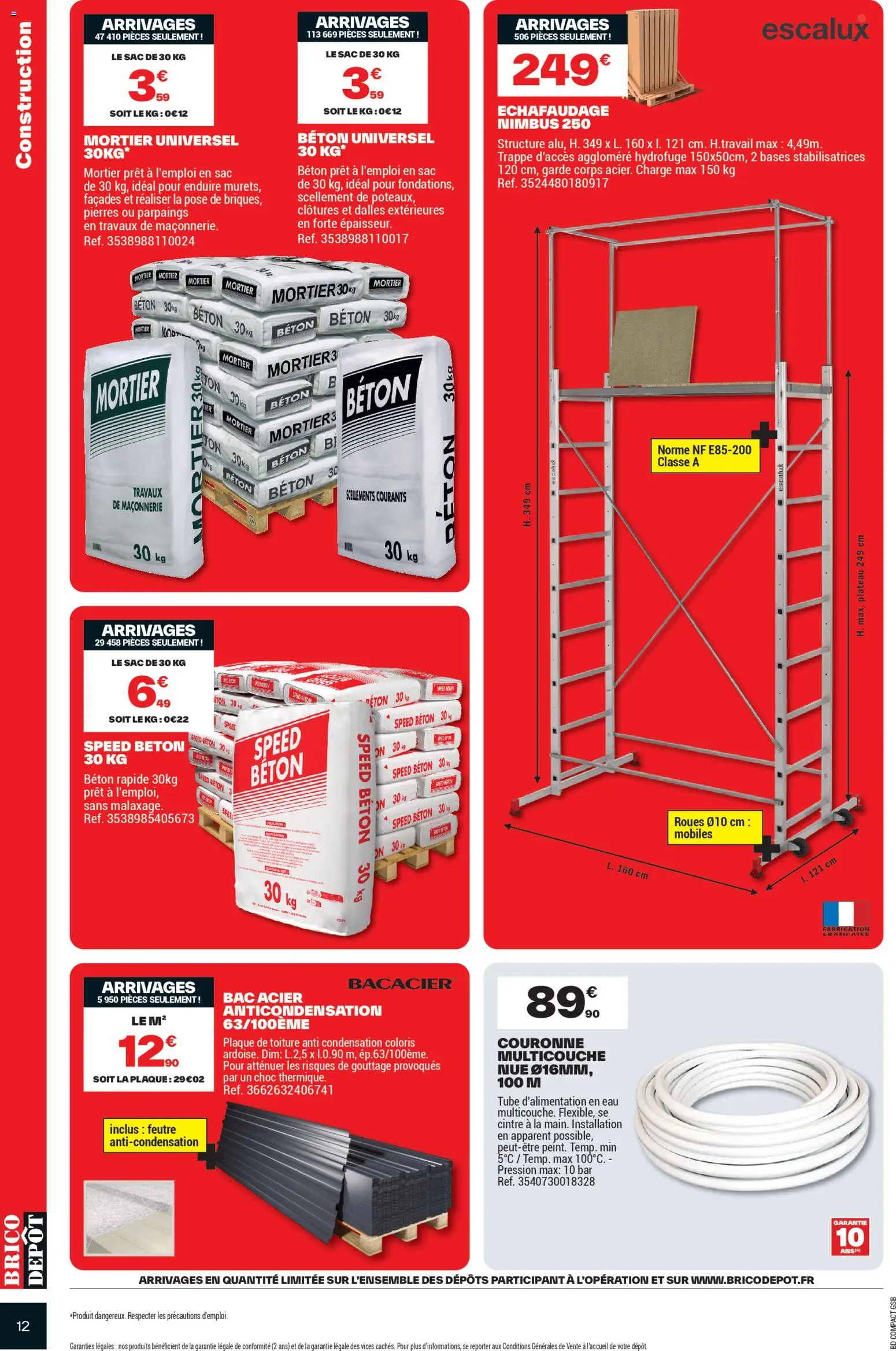 {H1} | Page: 12 | Produits: Sac, Plateau, Échafaudage, Cintre