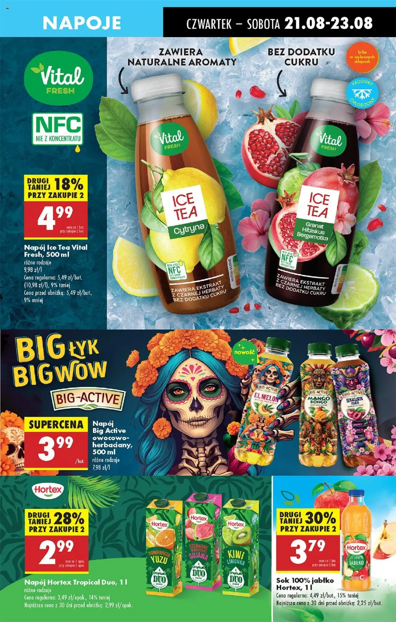 Biedronka gazetka - Oferta w tym tygodniu od 21.08.2025 | Strona: 47 | Produkty: Cytryna, Limonka, Ice Tea, Napoje