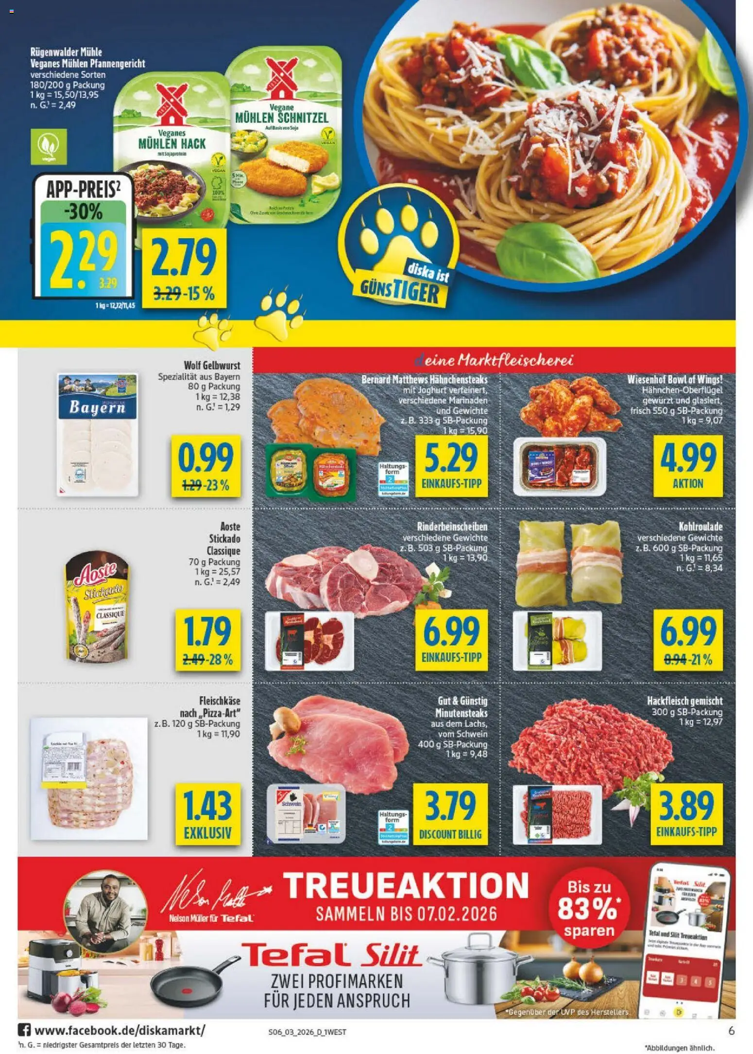 Diska - Diska Angebote Bayern KW03 – gültig ab 12.01.2026 | Seite: 6 | Produkte: Mühle, Joghurt, Schnitzel, Hackfleisch