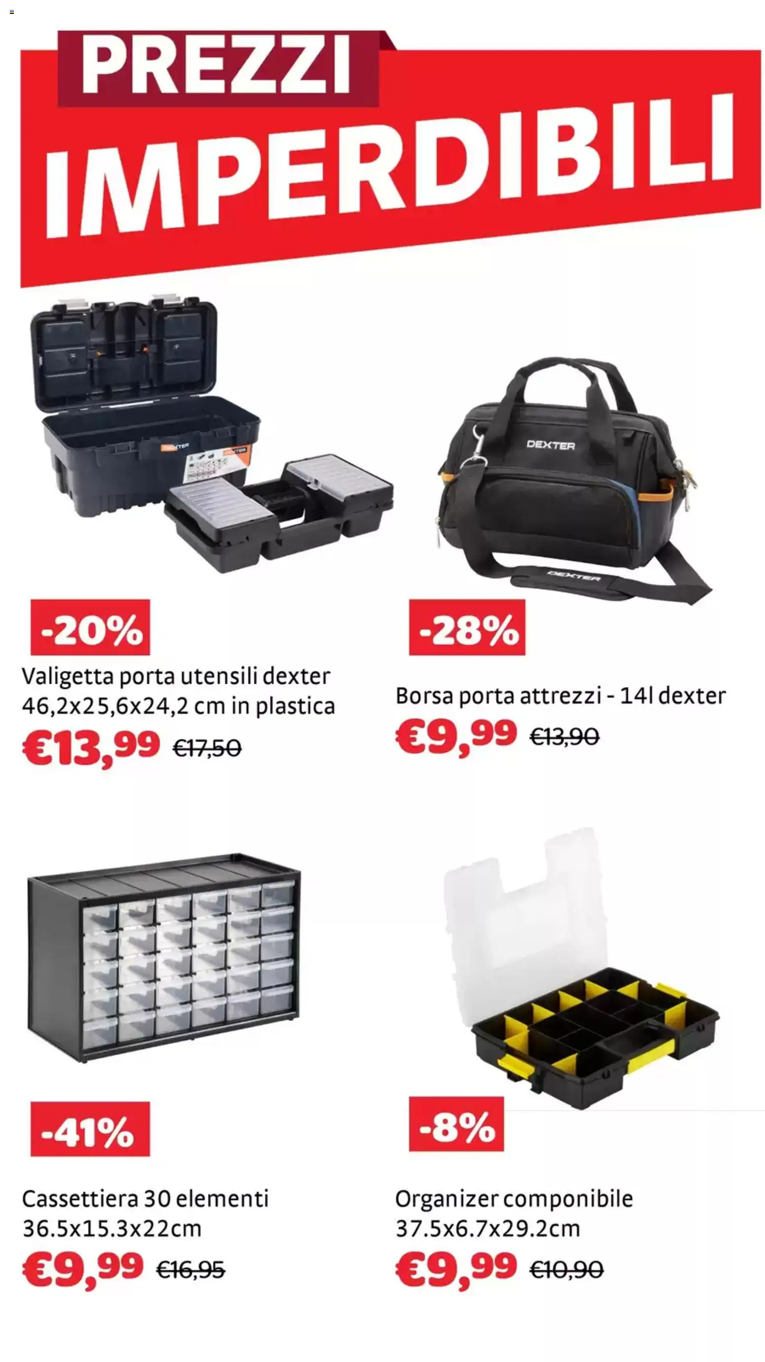 Volantino Brico Center del 04.02.2026 | Pagina: 17 | Prodotti: Borsa, Valigetta, Cassettiera