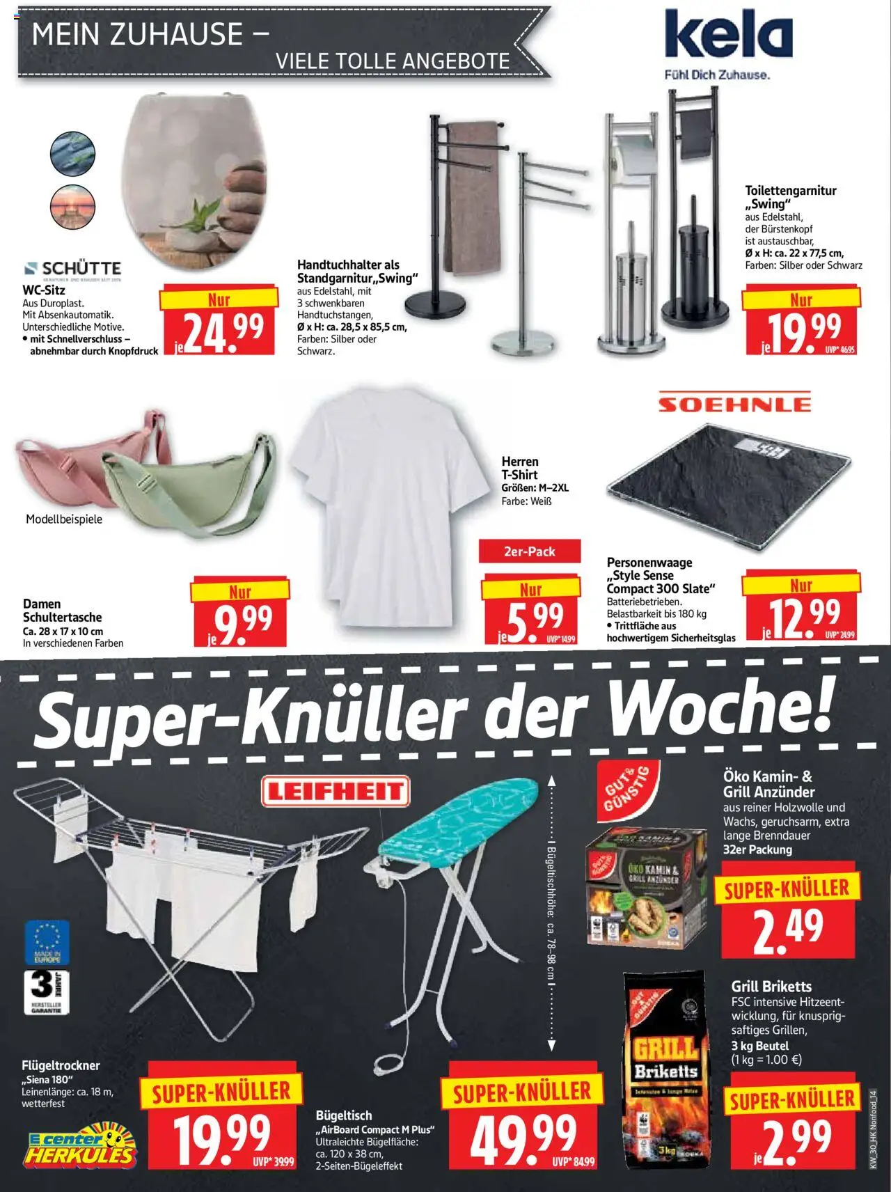 HERKULES Prospekt 	 - gültig ab dem 21.07.2025 | Seite: 14 | Produkte: Grill, Kamin, Personenwaage, Handtuchhalter