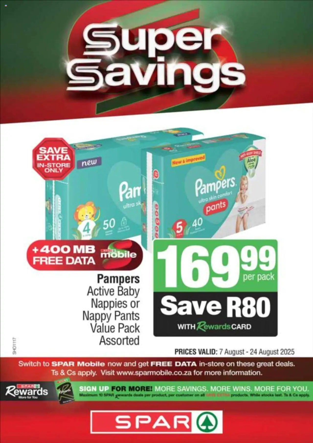 Superspar Specials │ valid from 07.08.2025 | Page: 5 | Products: Data, Pants, Switch, Nappies