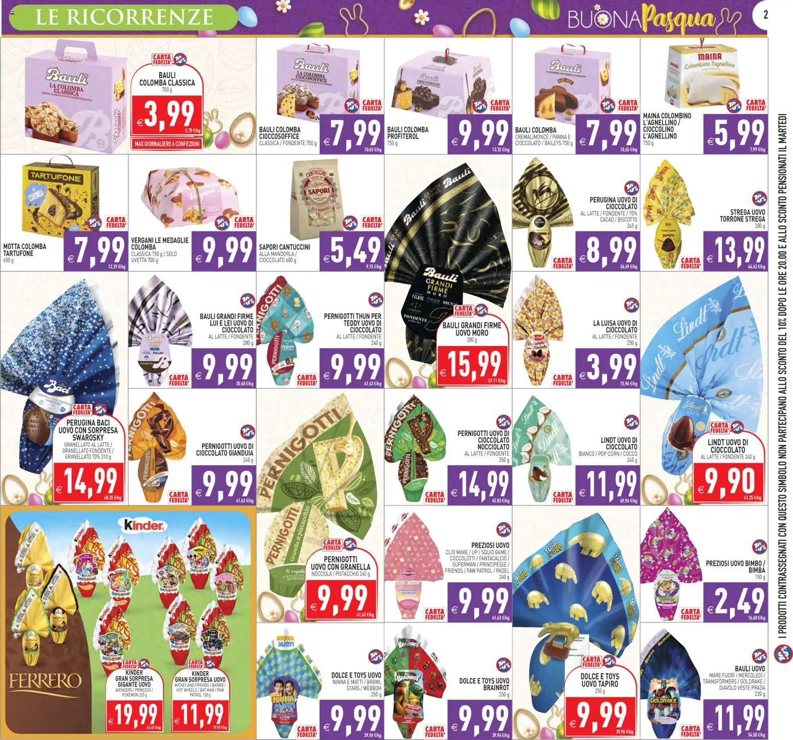 Volantino PIM Supermercati del 27.03.2026 | Pagina: 2 | Prodotti: Panna, Cocco, Cacao, Pop corn