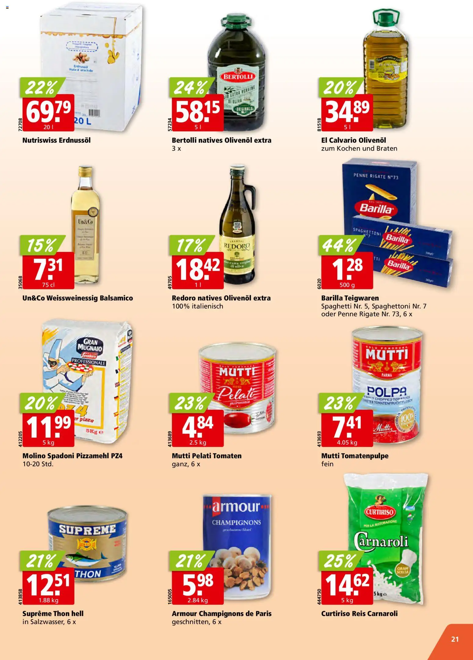 Aligro aktionen – gültig ab 27.05.2026 | Seite: 21 | Produkte: Balsamico, Teigwaren, Pizza, Reis