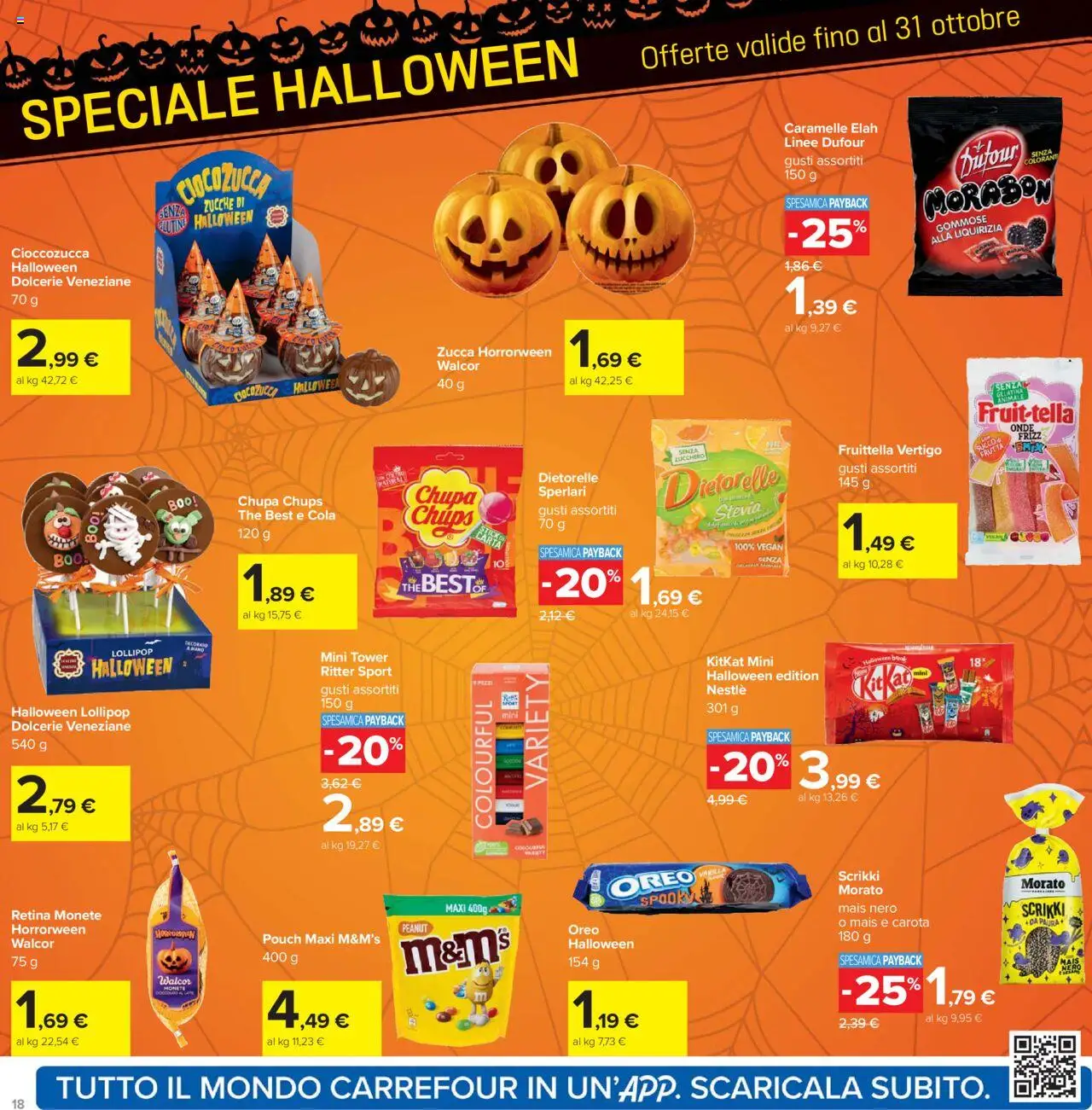 Volantino Carrefour del 10.10.2025 | Pagina: 18 | Prodotti: Stevia, Succo, Frutta, Mais