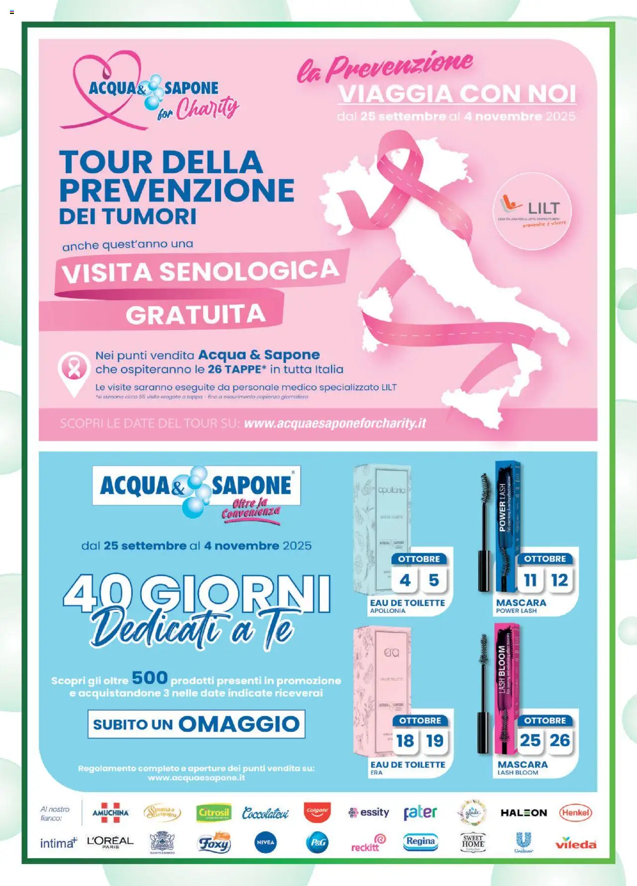 Volantino Acqua e Sapone del 21.09.2025 | Pagina: 18 | Prodotti: Mascara, Sapone, Tè, Acqua