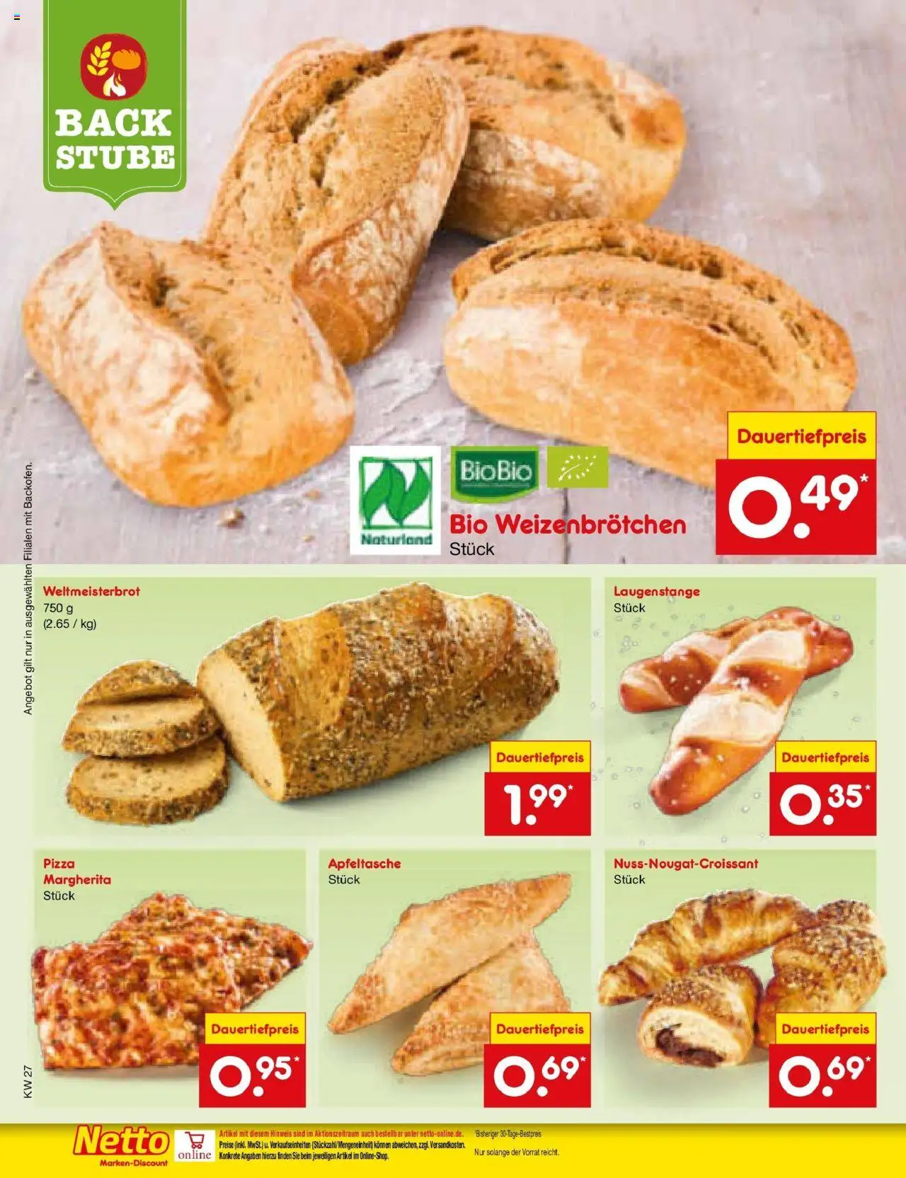 Netto Marken-Discount prospekt Amberg	 - gültig ab dem 29.06.2025 | Seite: 21 | Produkte: Apple, Croissant, Pizza