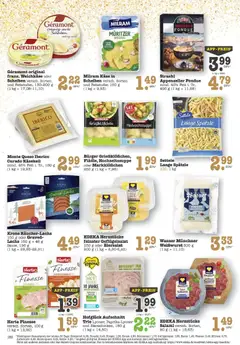 Milram Käse in Scheiben versch. Sorten und Fettstufen 150 g, Käse in Scheiben in verschiedenen Sorten und Fettstufen, 150 g ab 08.12.2025 gültig | Seite: 18 | Produkte: Geramont, Käse, Räucherlachs, Fondue