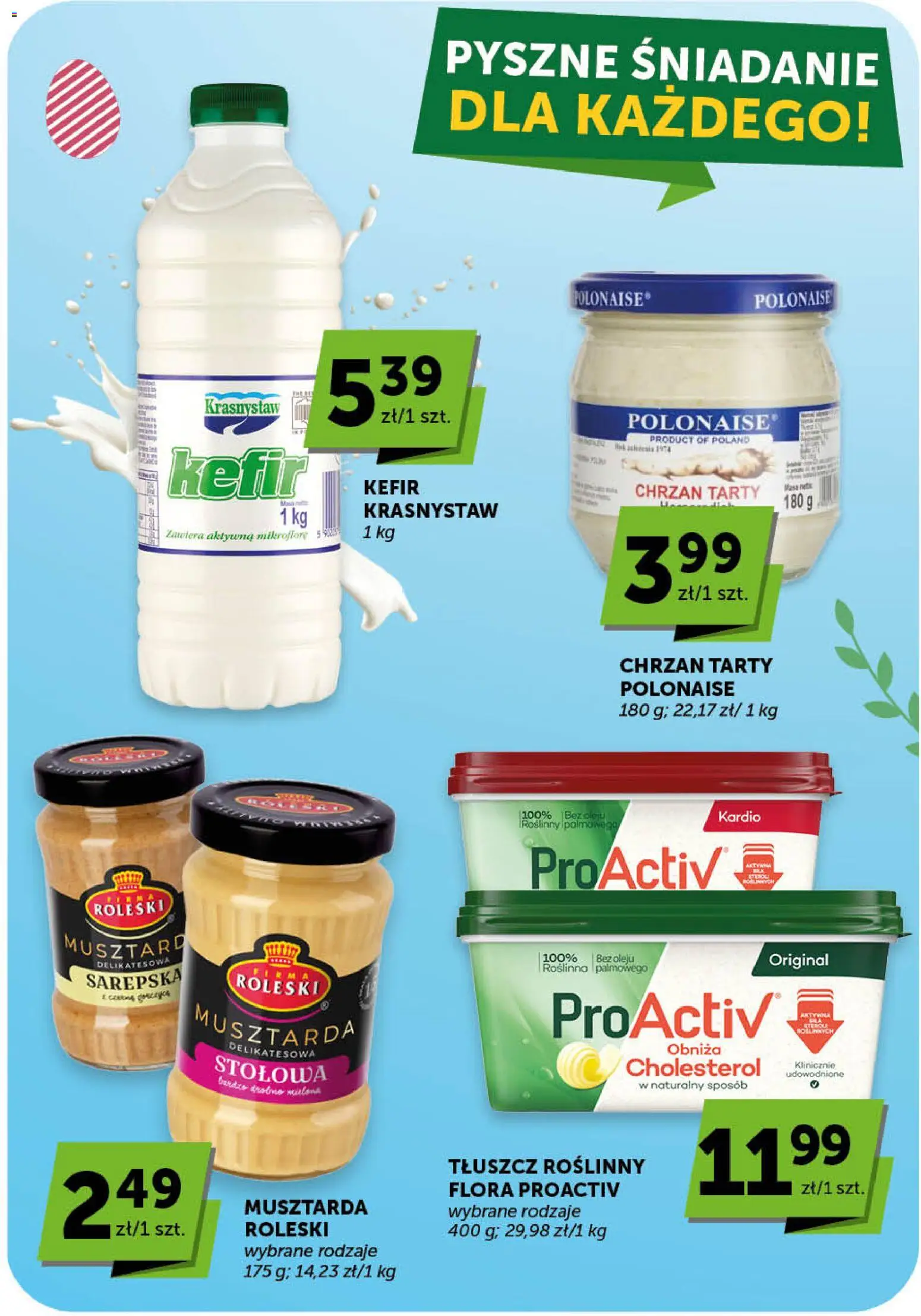 Groszek gazetka - Minimarket od 02.04.2026 | Strona: 15 | Produkty: Kefir, Musztarda, Chrzan