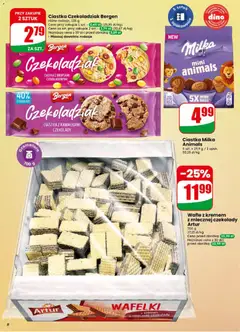 Pogląd oferty "Ciastka Milka Animals, 5 szt. x 19,9 g / 1 opak." - ważna od 15.04.2026 | Strona: 8 | Produkty: Czekolady, Wafle, Milka, Ciastka