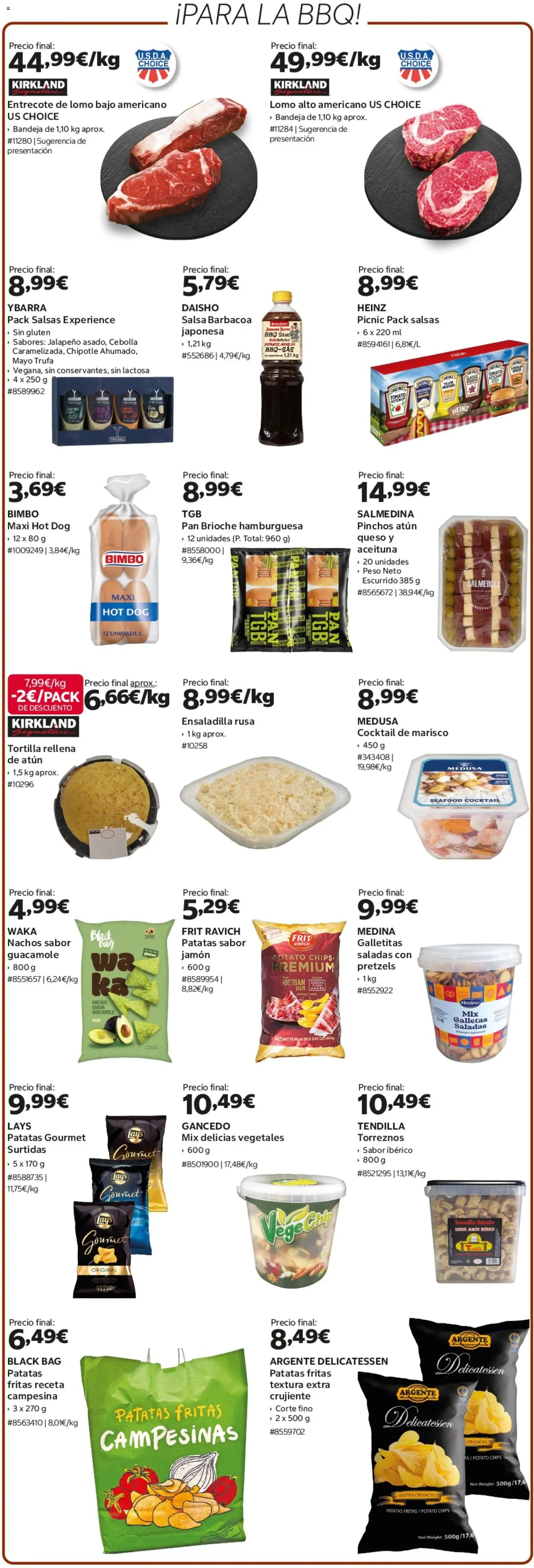 Costco catálogo │ válido desde el 18.04.2026 | Página: 3 | Productos: Queso, Jamón, Peso, Σοκολατούχο γάλα