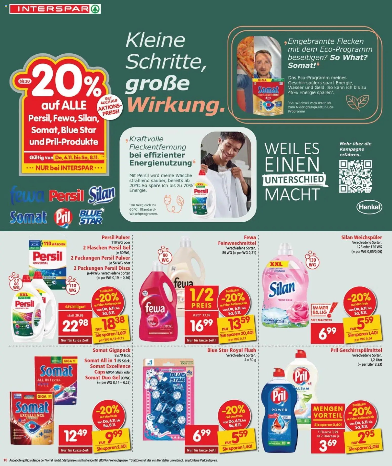 Interspar Flugblatt - Burgenland gültig ab 06.11.2025 | Seite: 19 | Produkte: Geschirrspülmittel, Wasser, Weichspüler
