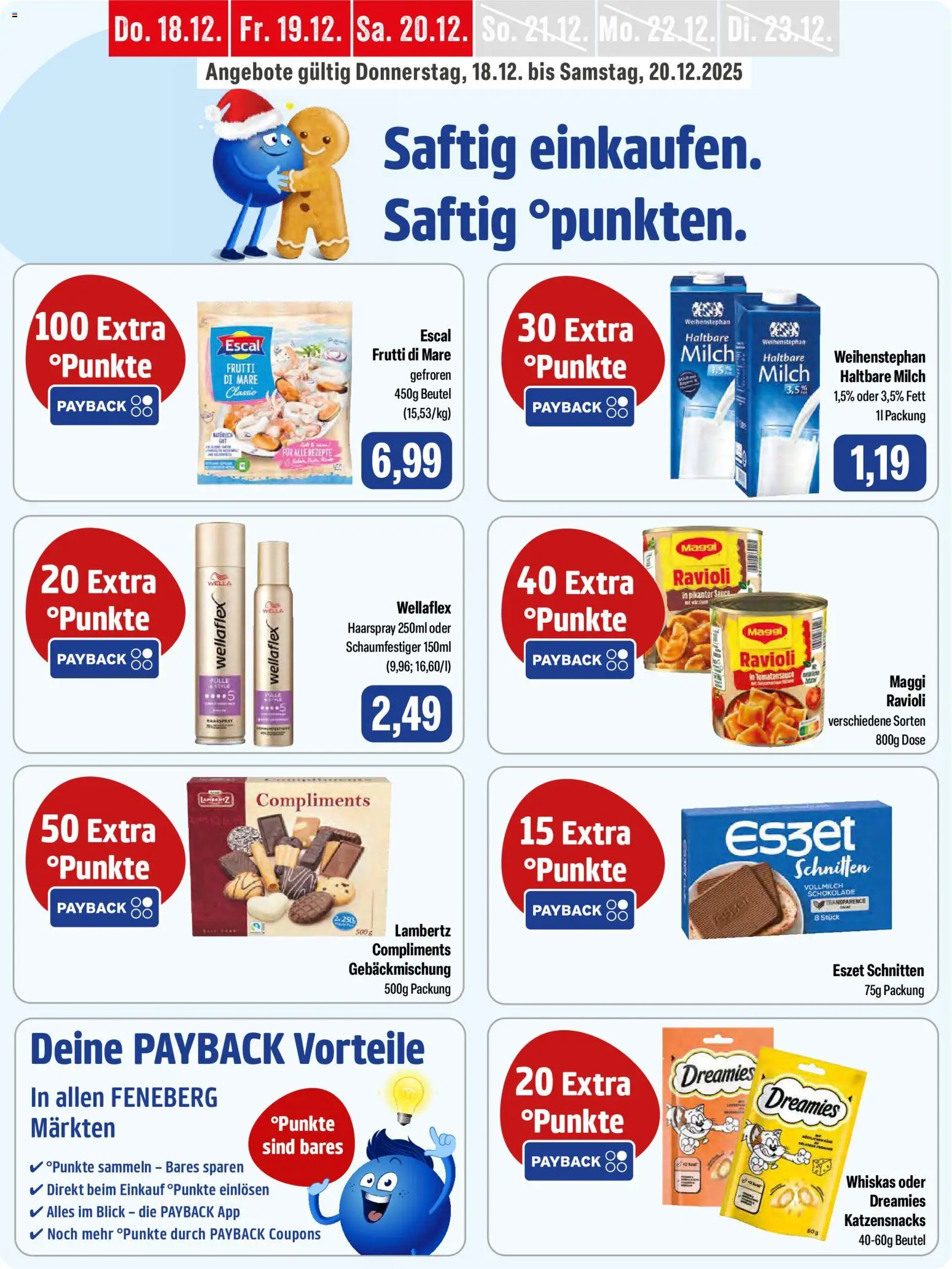 Feneberg Angebote – gültig ab 18.12.2025 | Seite: 9 | Produkte: Maggi, Milch, Haltbare milch, Haarspray