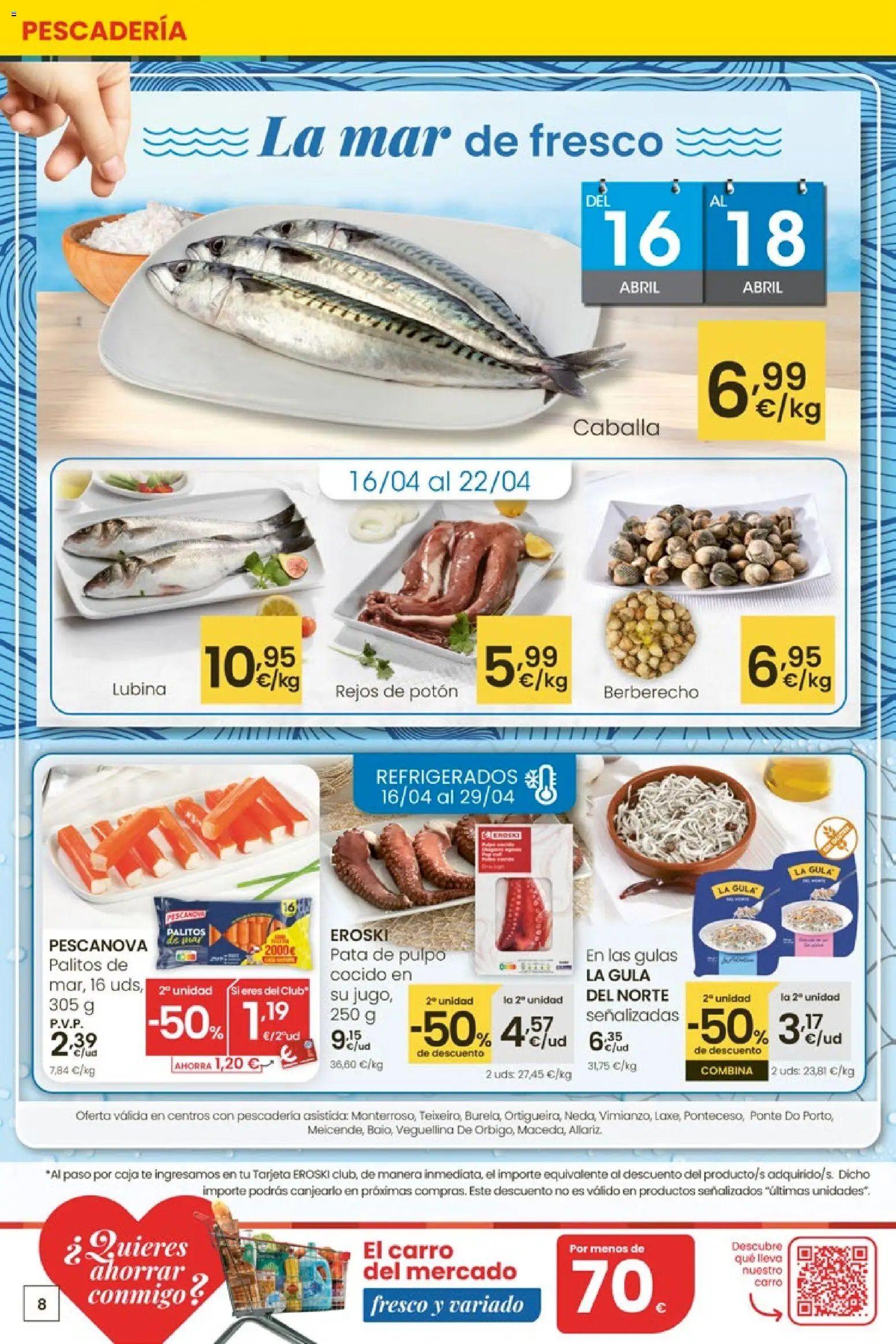 Eroski Quieres ahorrar conmigo │ válido desde el 16.04.2026 | Página: 8 | Productos: Té, Σταθμός εργασίας, Caja