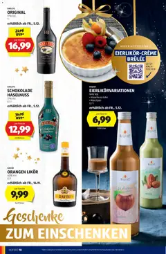 Hofer AT - Weihnachtskatalog - amely érvényes a következő dátumtól: 05.11.2025 | Oldal: 18 | Termékek: Likőr