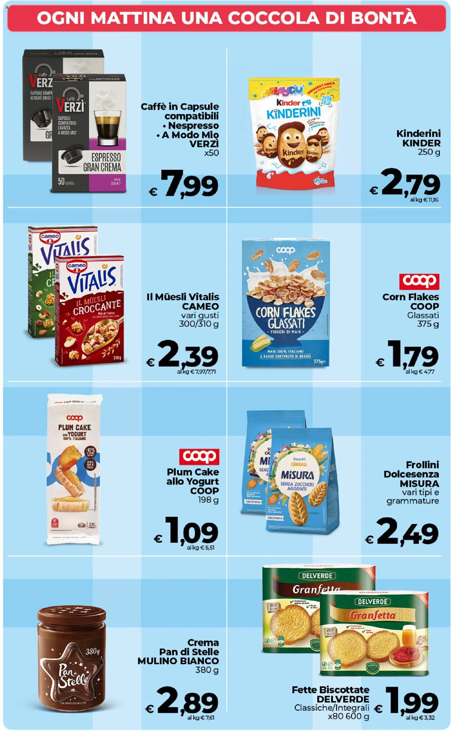 Volantino COOP del 27.01.2026 | Pagina: 32 | Prodotti: Muesli, Cereali, Lavazza, Frollini
