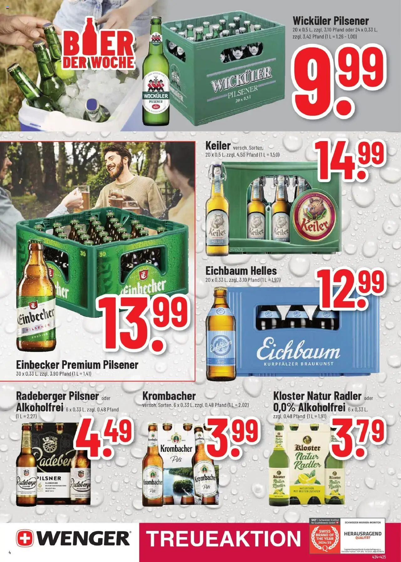 Trinkgut prospekt Hemsbach	 - gültig ab dem 06.07.2025 | Seite: 4 | Produkte: Top, Radler, Krombacher, Radeberger pilsner