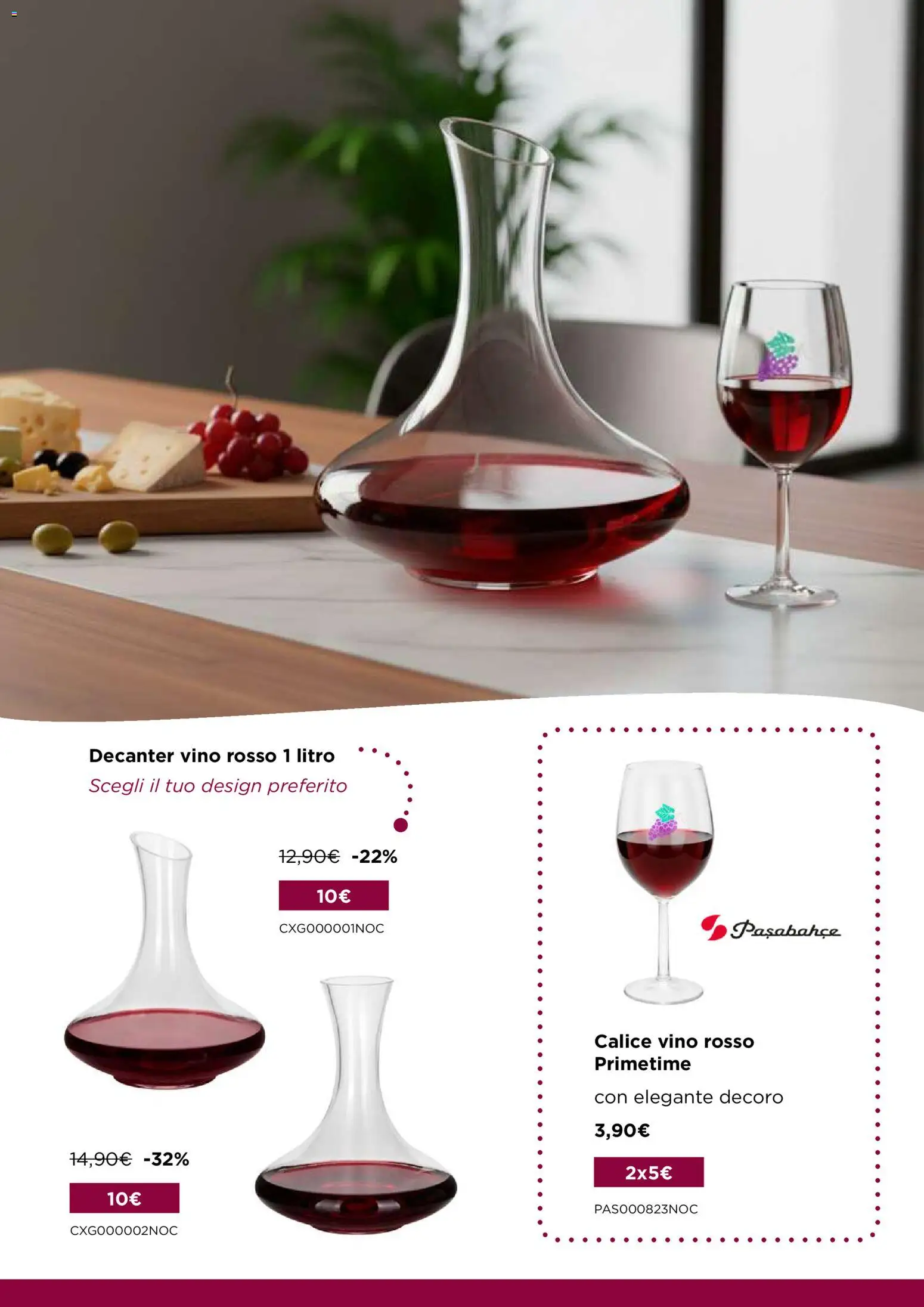 Volantino Kasanova del 20.03.2026 | Pagina: 16 | Prodotti: Calice, Vino, Vino rosso