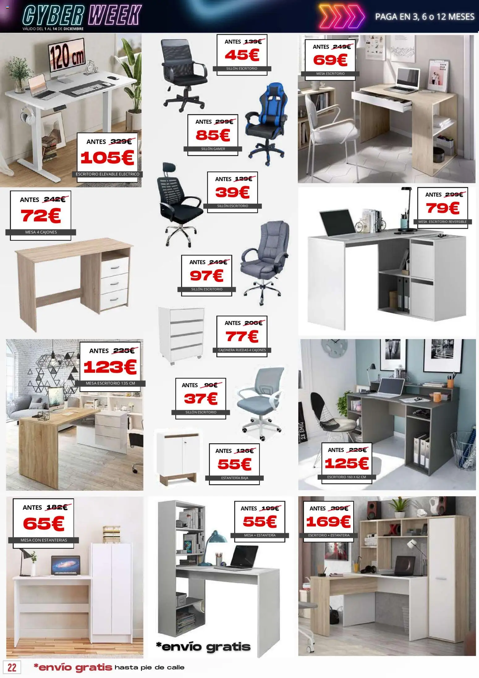 Atrapa Muebles - folleto │ válido desde el 01.12.2025 | Página: 22 | Productos: Cajonera, Sillón, Mesa