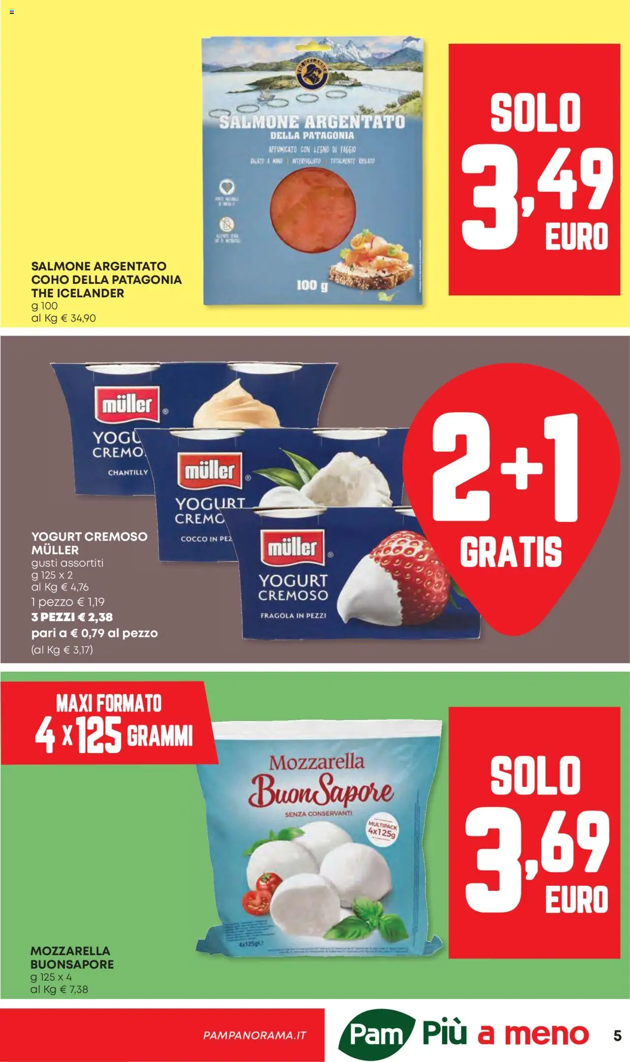 Volantino Panorama del 21.08.2025 | Pagina: 5 | Prodotti: Yogurt, Mozzarella, The, Cocco