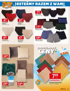 Pogląd oferty "E.Leclerc Gazetka - Warszawa Ursynów" - ważna od 03.11.2025 | Strona: 29 | Produkty: Bokserki, Poduszka, Koc, Bokserki męskie