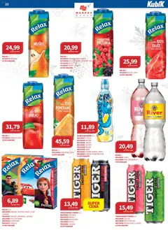 Náhled letáku Kubík leták - Velkoobchod od 01.12.2025 | Strana: 23 | Produkty: Mango, Tonic Water, Tonic, Energy drink