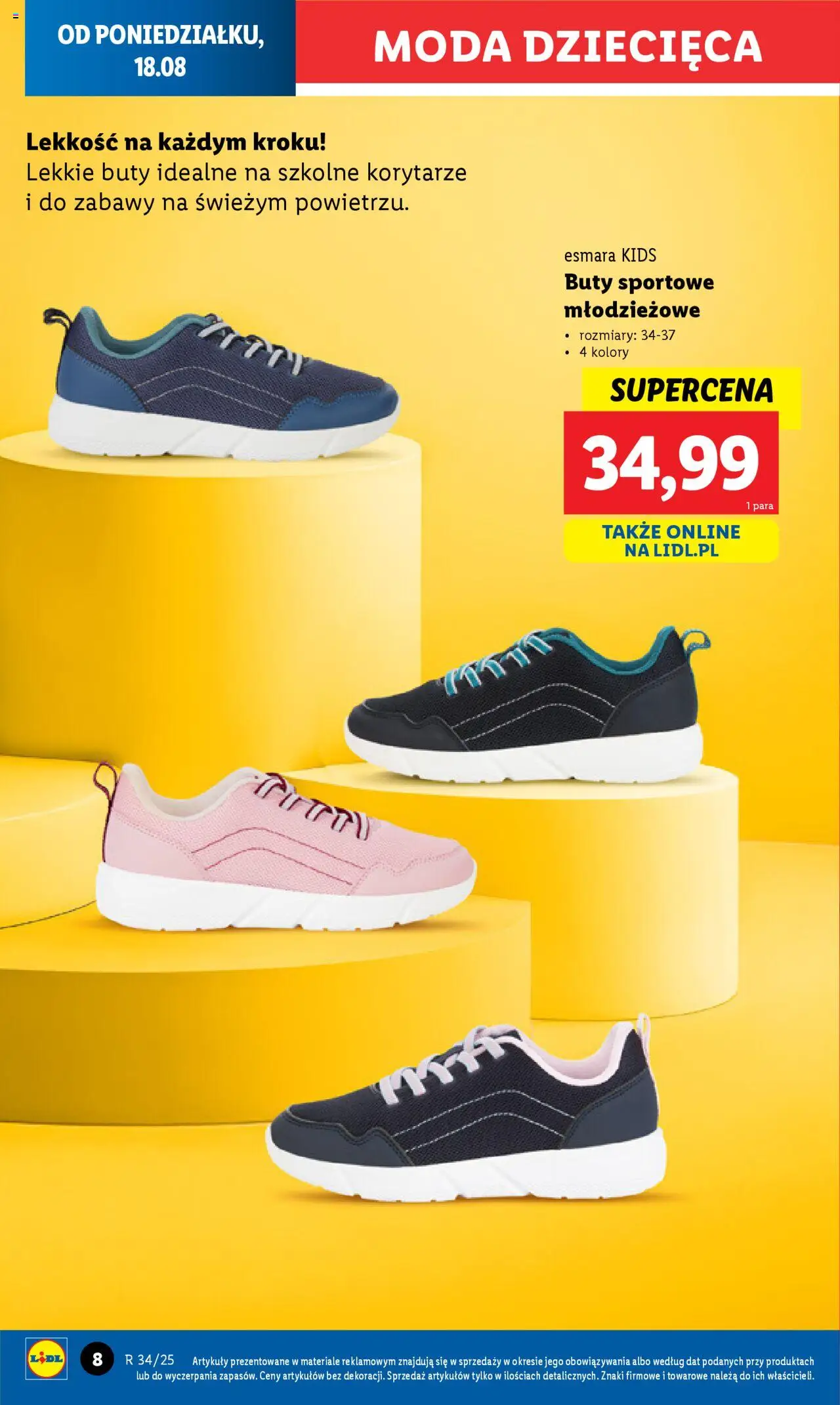 Lidl Katalog od 18.08.2025 | Strona: 10 | Produkty: Buty sportowe, Buty