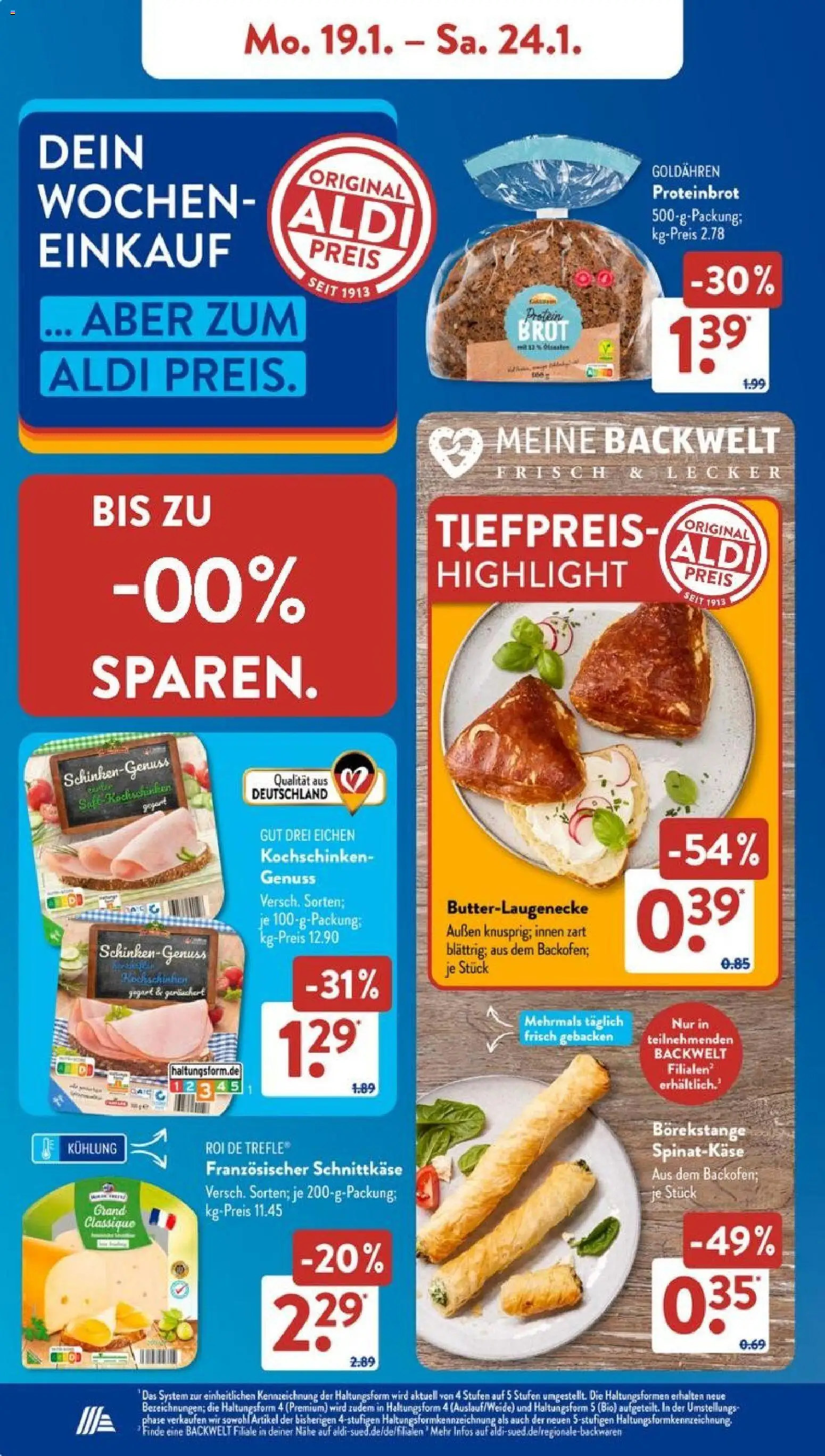 Aldi Süd Prospekt 	 – gültig ab 19.01.2026 | Seite: 8 | Produkte: Brot