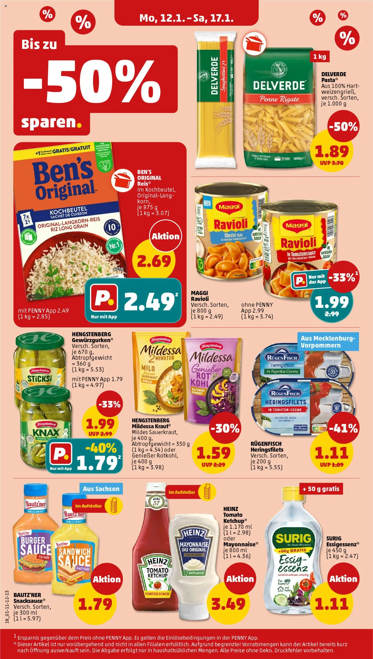 Penny Prospekt 	 – gültig ab 12.01.2026 | Seite: 20 | Produkte: Top, Maggi, Mayonnaise, Reis