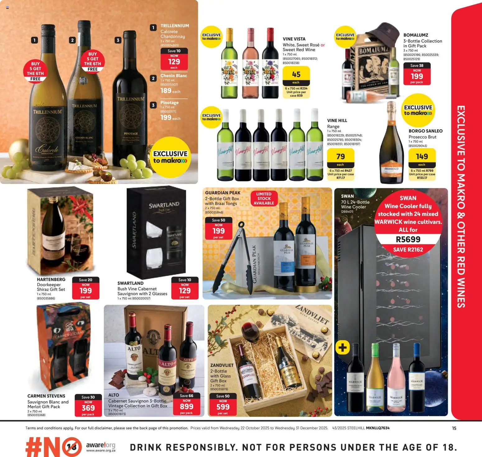 New Makro catalogue – valid from 22.10.2025 | Page: 3 | Products: Glasses, Box, Wine, Stock