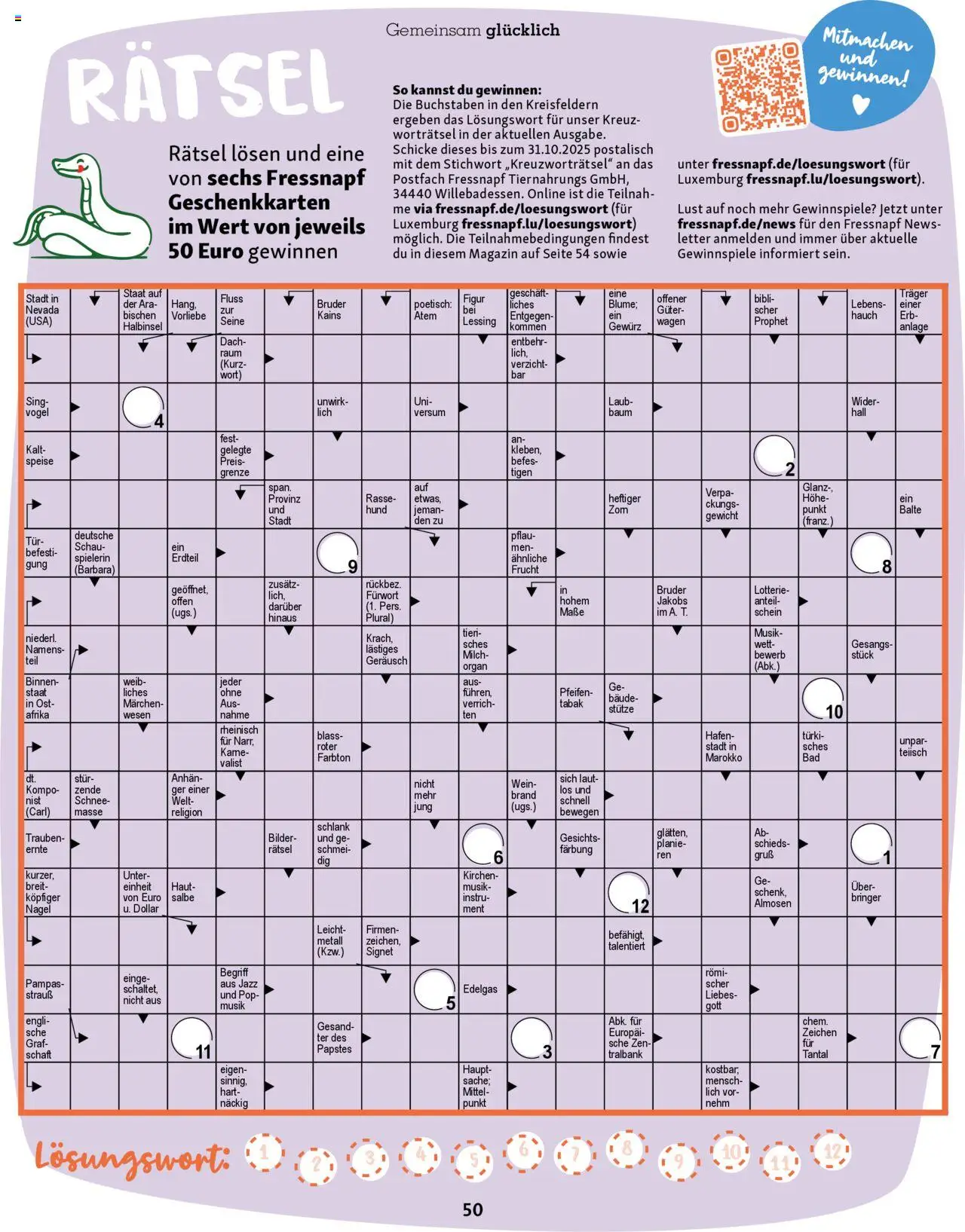Fressnapf Friends Magazin – gültig ab 01.09.2025 | Seite: 50 | Produkte: Gewicht, Milch, Tür, Wein