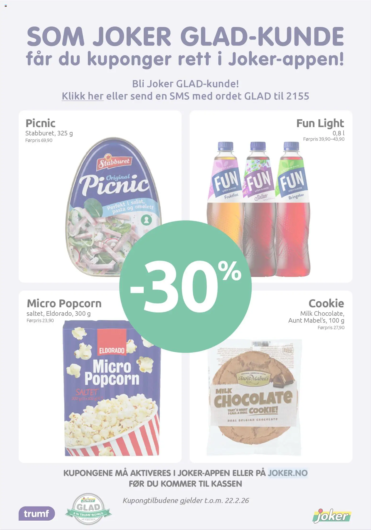 {H1} | Side: 22 | Produkter: Болти, Pasta, Bringebær, Sukker