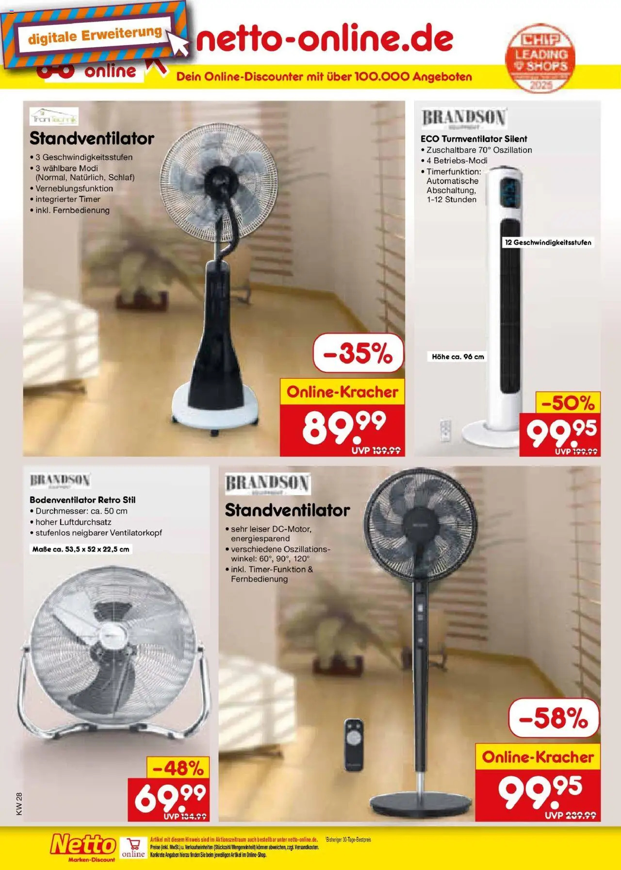 Netto Marken-Discount prospekt Lahnau	 - gültig ab dem 07.07.2025 | Seite: 42 | Produkte: Turmventilator