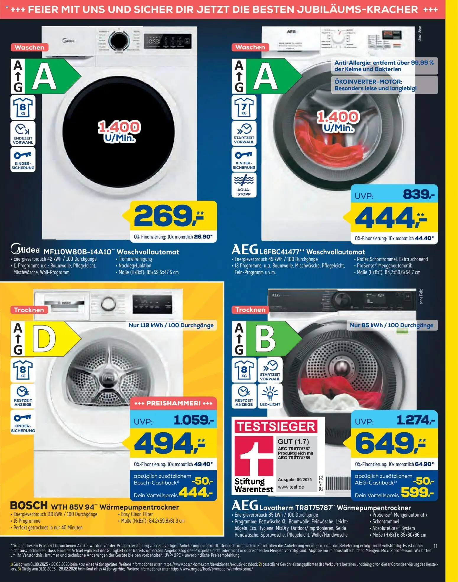 Euronics - Black Friday – gültig ab 19.11.2025 | Seite: 11 | Produkte: Bosch, AEG, Bettwäsche