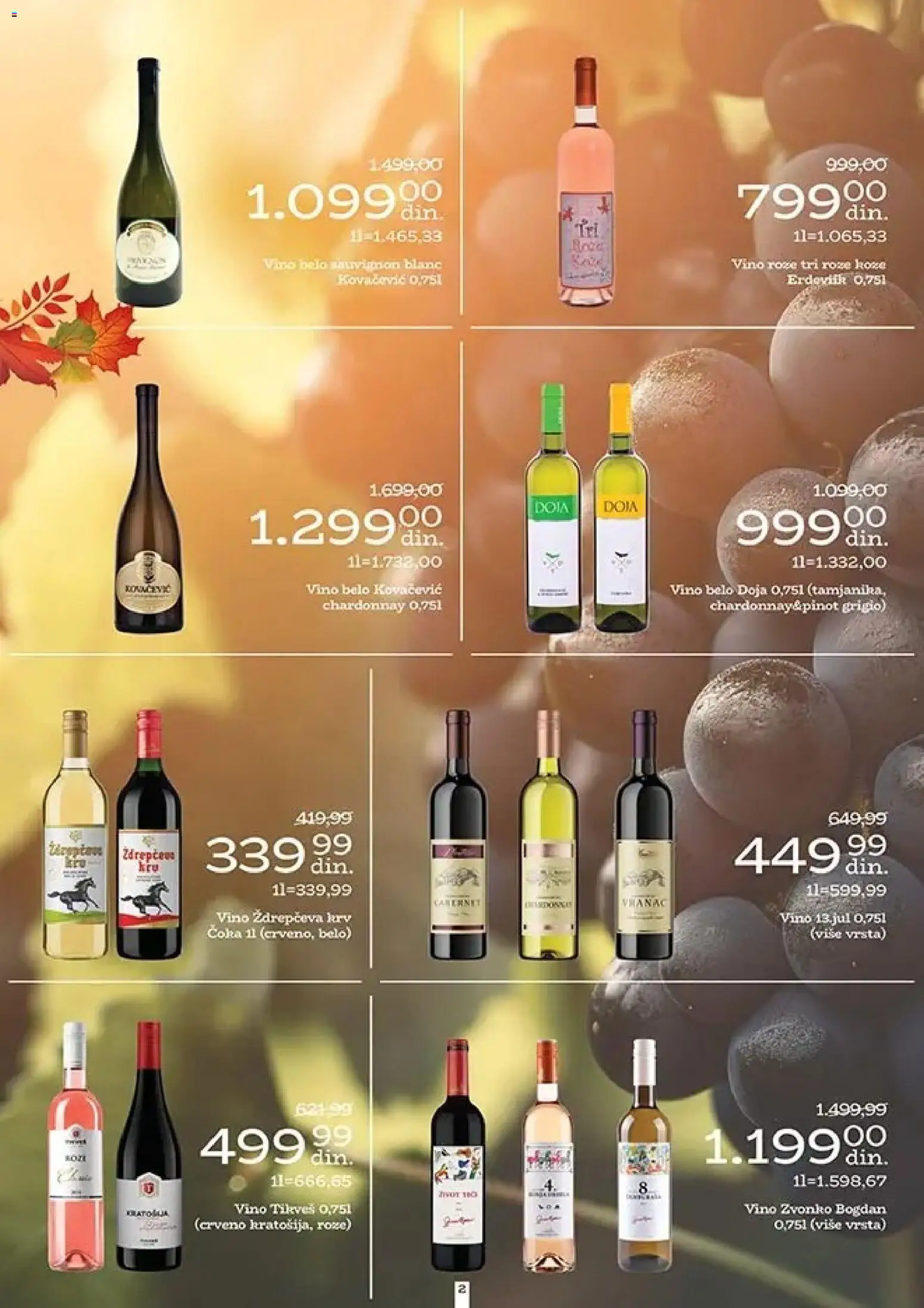 Univerexport katalog - važi od 06.11.2025 | Strana: 2 | Proizvode: Chardonnay, Pinot grigio, Vino