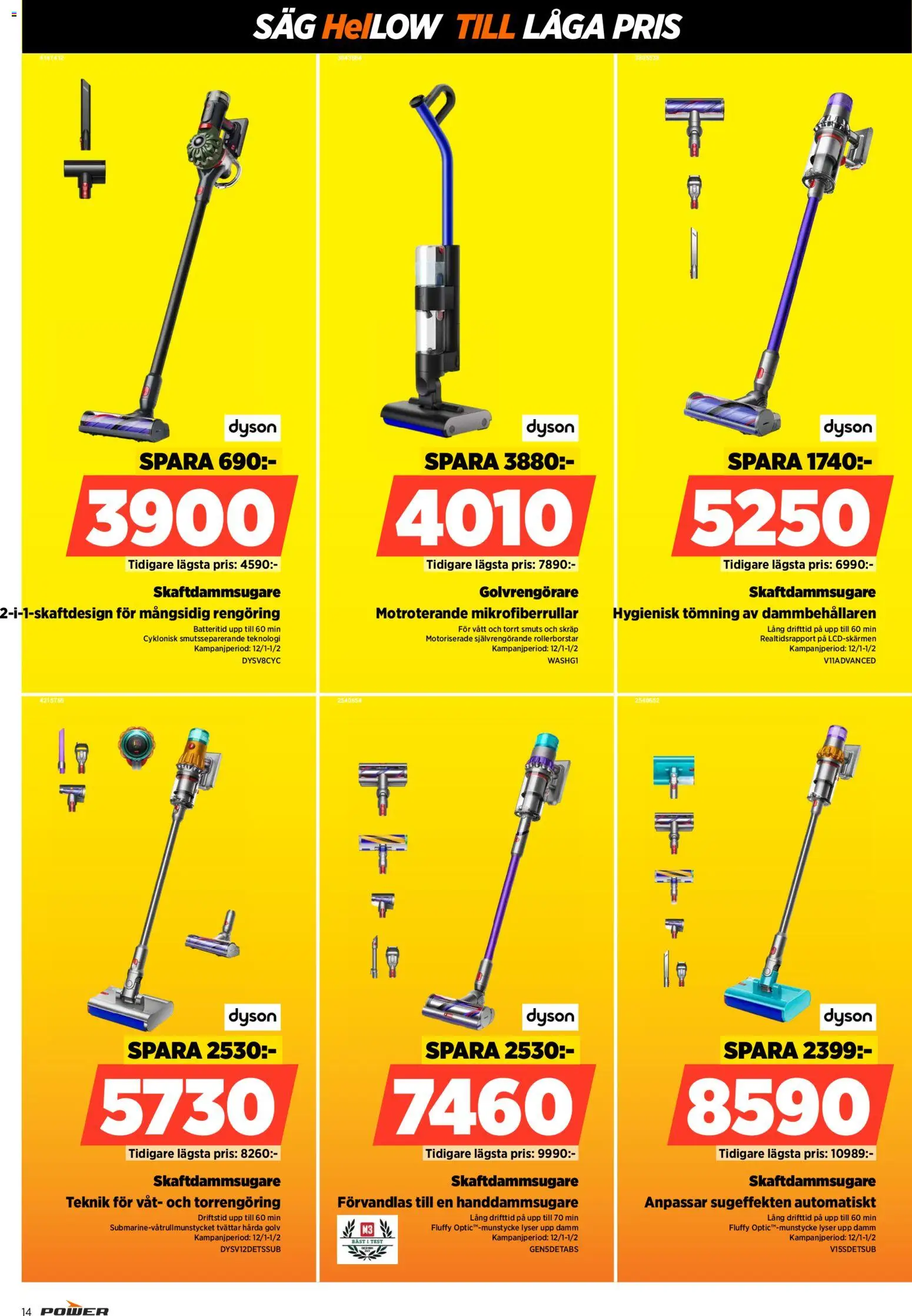 Power reklamblad aktuell från 12.01.2026 | Sida: 14 | Produkter: Såg, Skaftdammsugare