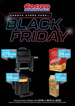 Vista previa Costco Black Friday válido desde el 31.10.2025