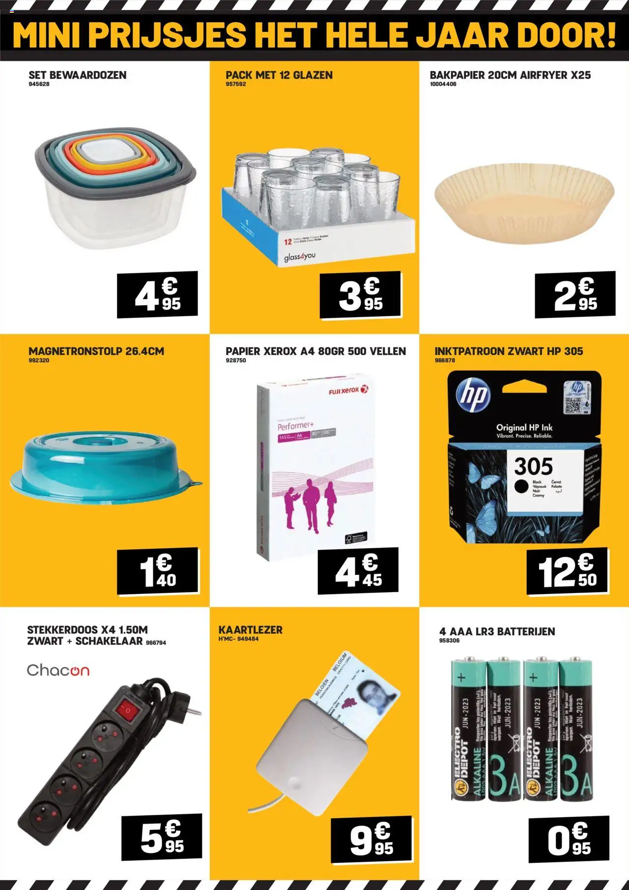  | Pagina: 6 | Producten: Papier, Batterijen, Pot