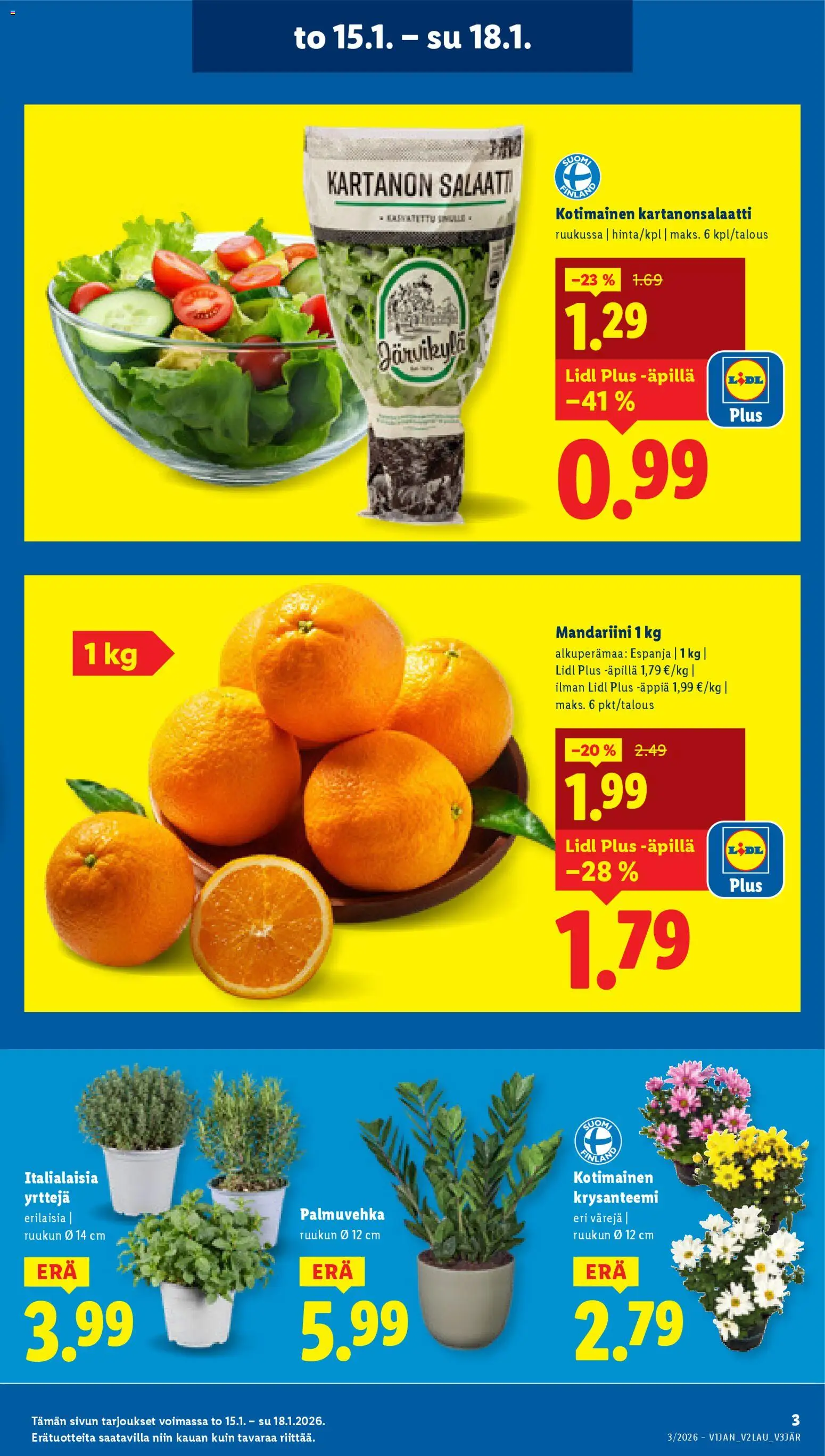 Lidl tarjoukset - Helsinki – voimassa 15.01.2026 alkaen | Sivu: 3 | Tuotteet: Salaatti